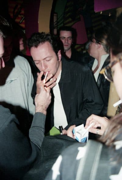 Joe Strummer during The Mighty Mighty Bosstones' "Live from the Middle East" record release party on Oct. 20, 1998. (Courtesy of Jay Hale)