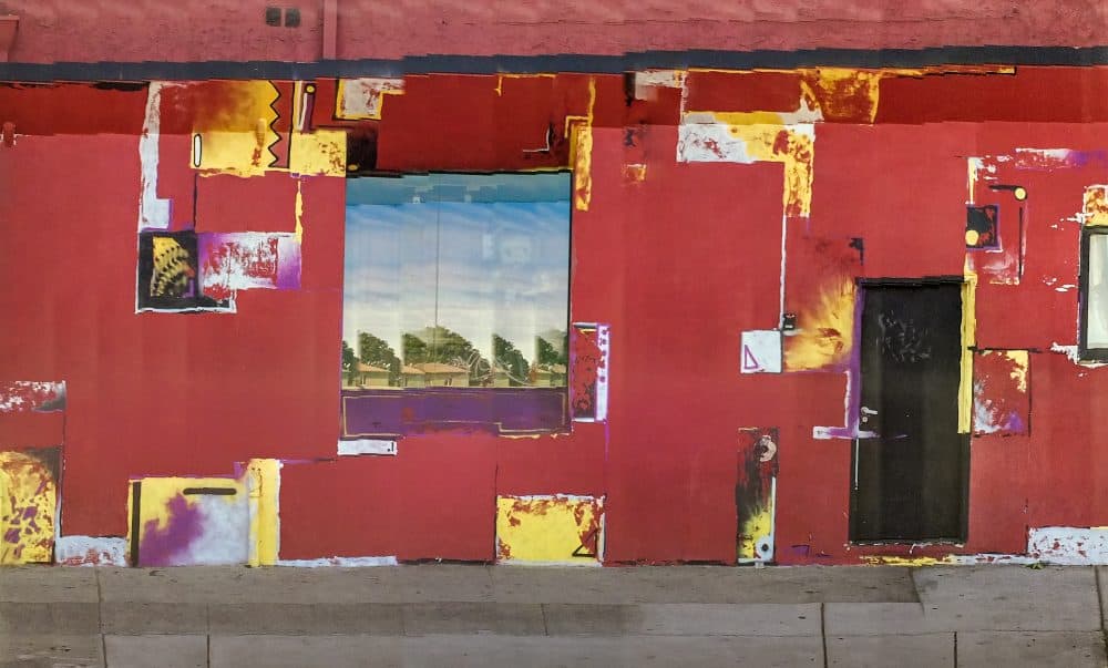 A photograph titled "The Red Studio" after the Purcell's favorite Matisse painting. It was taken on Lincoln Boulevard in Santa Monica, California, in 2014. (Courtesy Rosamond and Dennis Purcell)