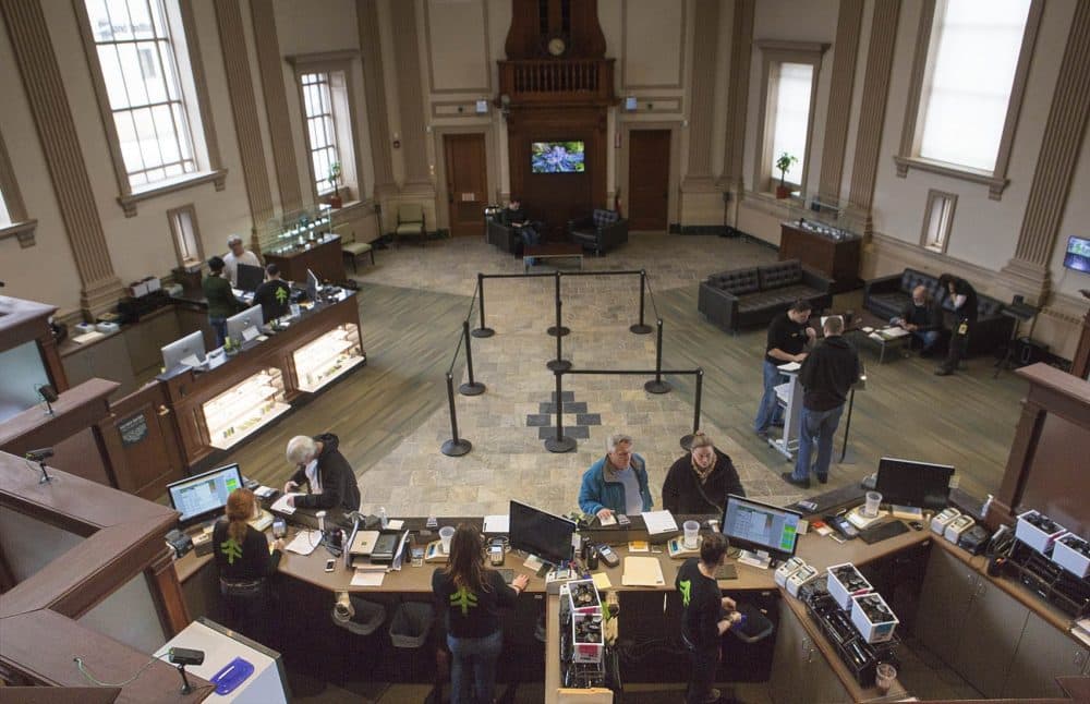 New England Treatment Access, in a former branch of Brookline Bank, is seen in February 2016. (Jesse Costa/WBUR)