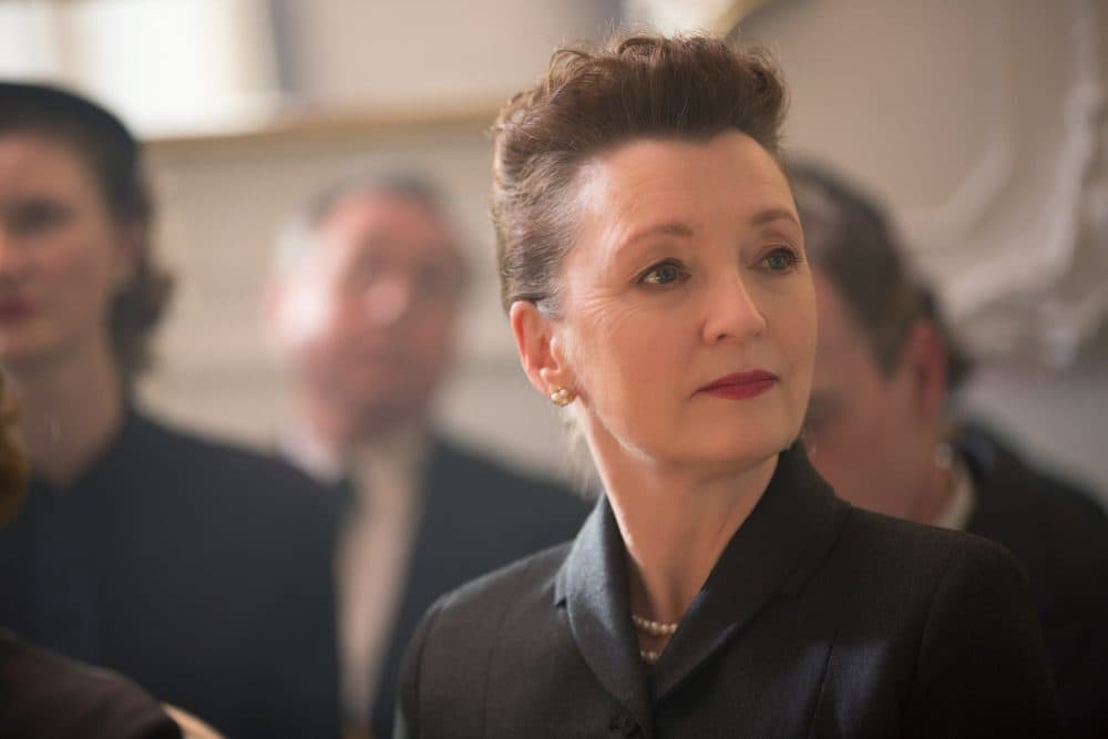 Lesley Manville as Cyril Woodcock in "Phantom Thread." (Courtesy Laurie Sparham/Focus Features)