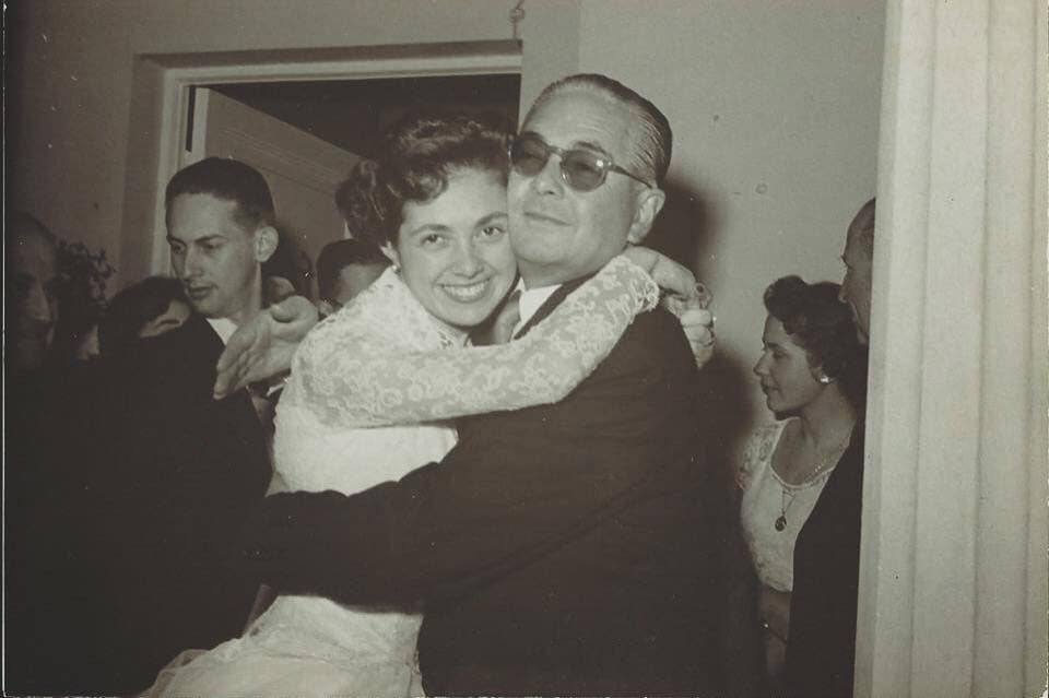 Alvarez with her father. (Courtesy Silvia Dominguez)