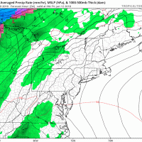 Rain, heavy at times will begin Friday morning and last into Saturday morning. (Courtesy Tropical Tidbits)