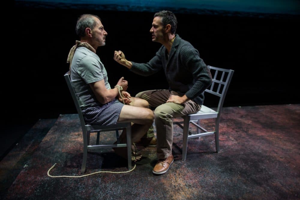 Mark Torres as Roberto Miranda and Mickey Solis as Gerardo Escobar in "Death and the Maiden." (Courtesy Nile Hawver/Nile Scott Shots)