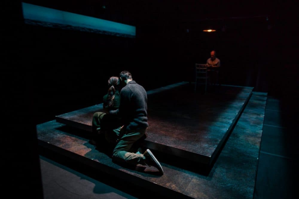 Flora Diaz, Mickey Solis and Mark Torres in Commonwealth Shakespeare Company's production. (Courtesy Nile Hawver/Nile Scott Shots)
