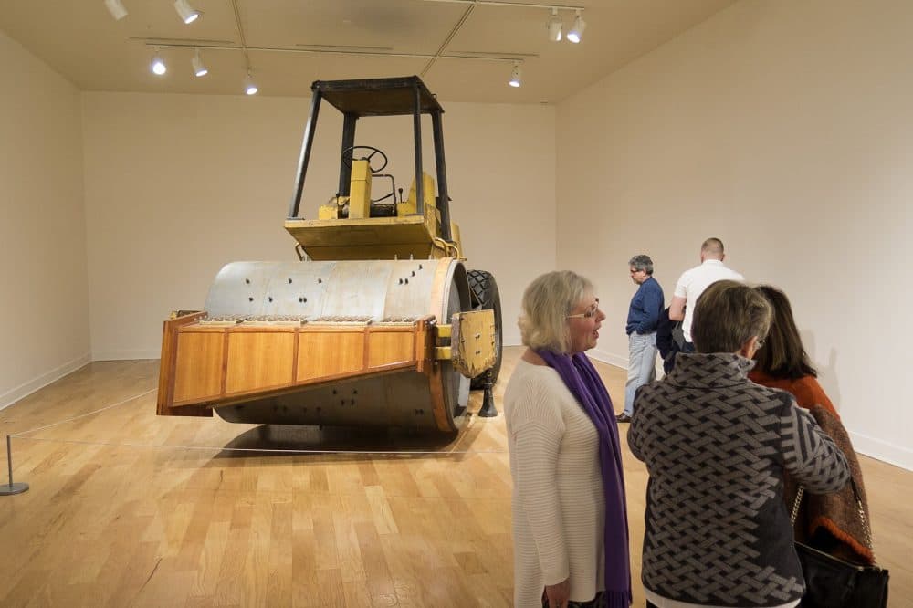 Dave Cole's "Music Box" on display at the Fitchburg Art Museum. (Andrea Shea/WBUR)