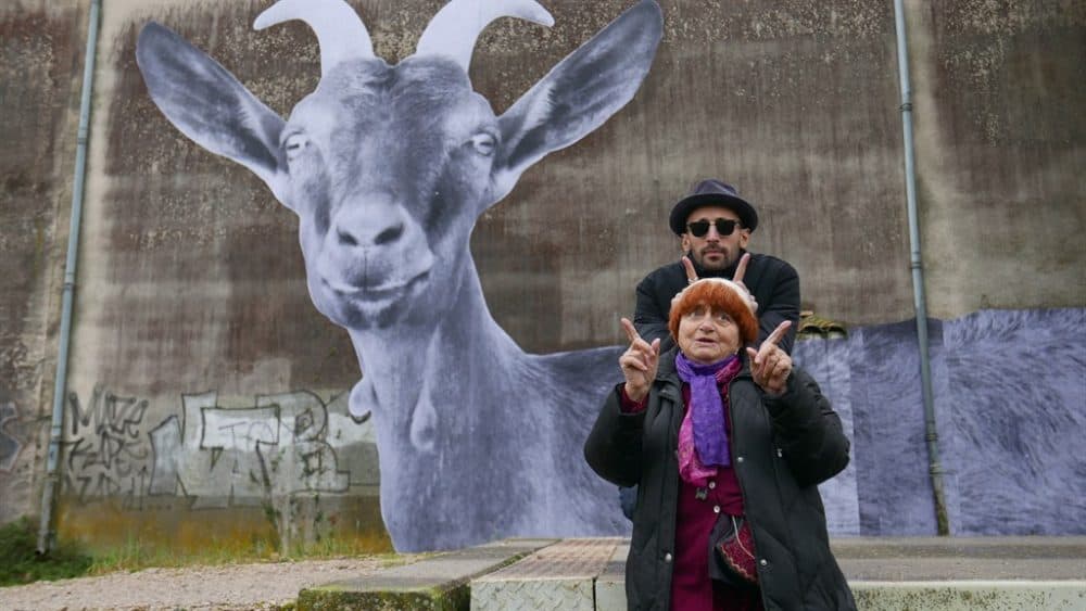 JR and filmmaker Agnès Varda in "Faces Places." (Courtesy Cohen Media Group)