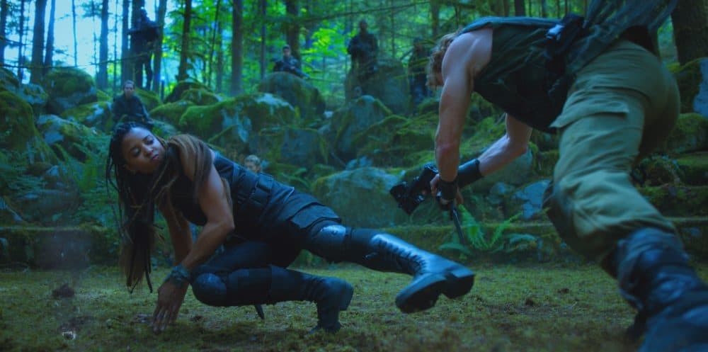 Renée Elise Goldsberry as Quellcrist Falconer in "Altered Carbon." (Courtesy Netflix)