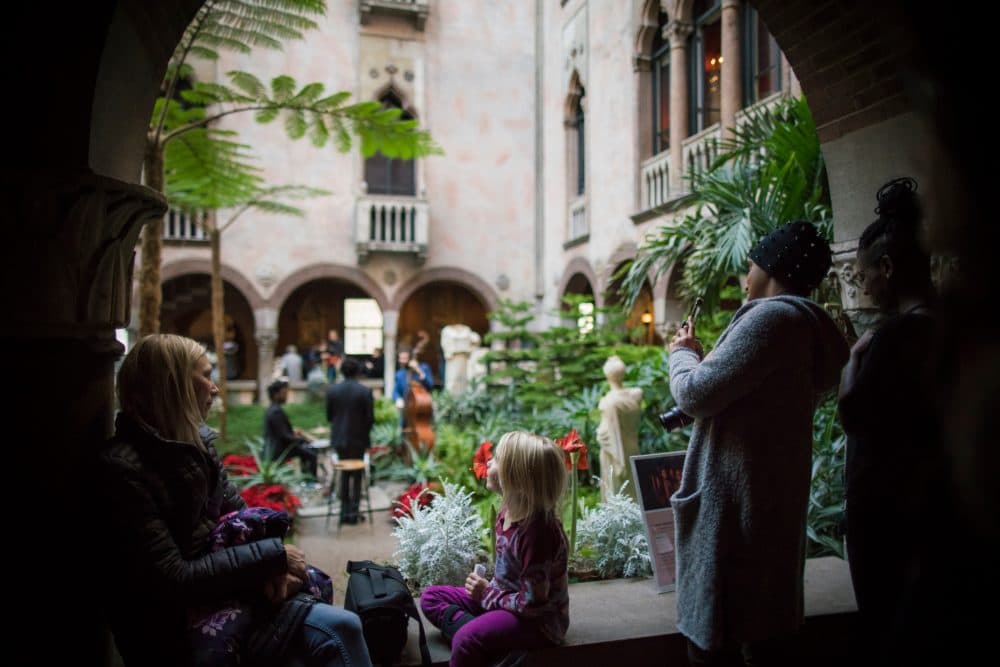 Families at the Isabella Stewart Gardner Museum. (Courtesy of Matt Teuten)