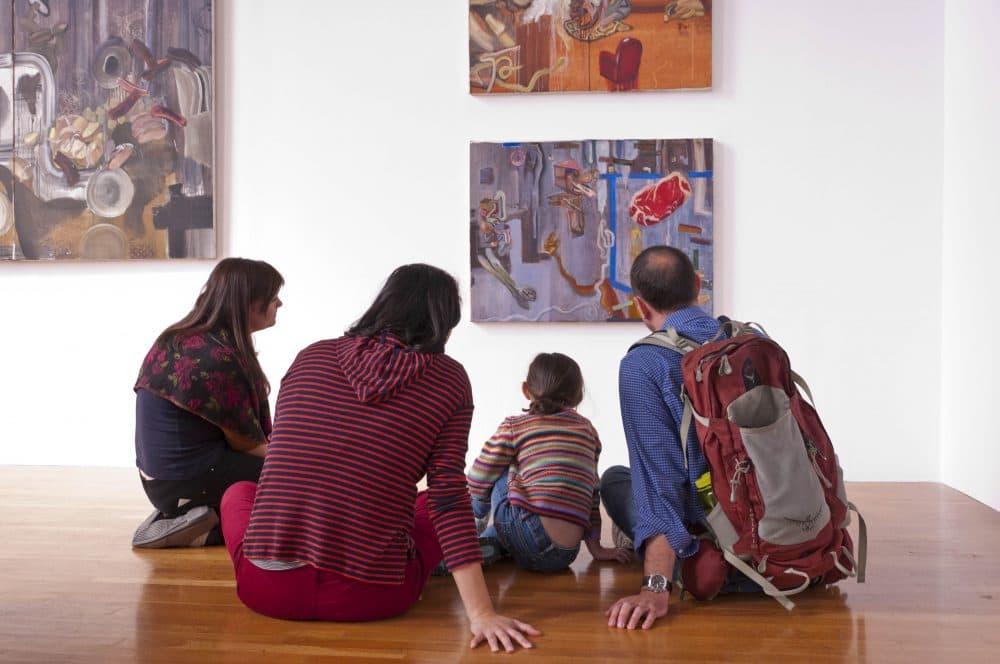 Attendees of Family Day at MassArt. (Courtesy of Alessandra Bisalti/MassArt)