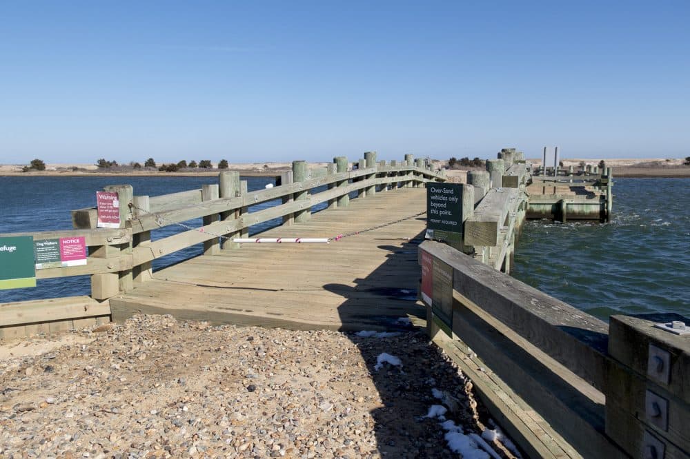 The now-famous Chappaquiddick bridge. (Andrea Shea/WBUR)