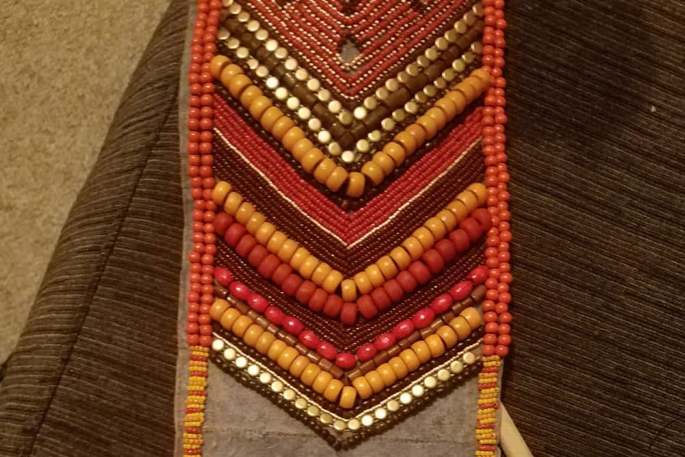A piece from the "Black Panther" Dora Milaje warrior costumes that Tamara Heredia and a friend are making. (Courtesy)