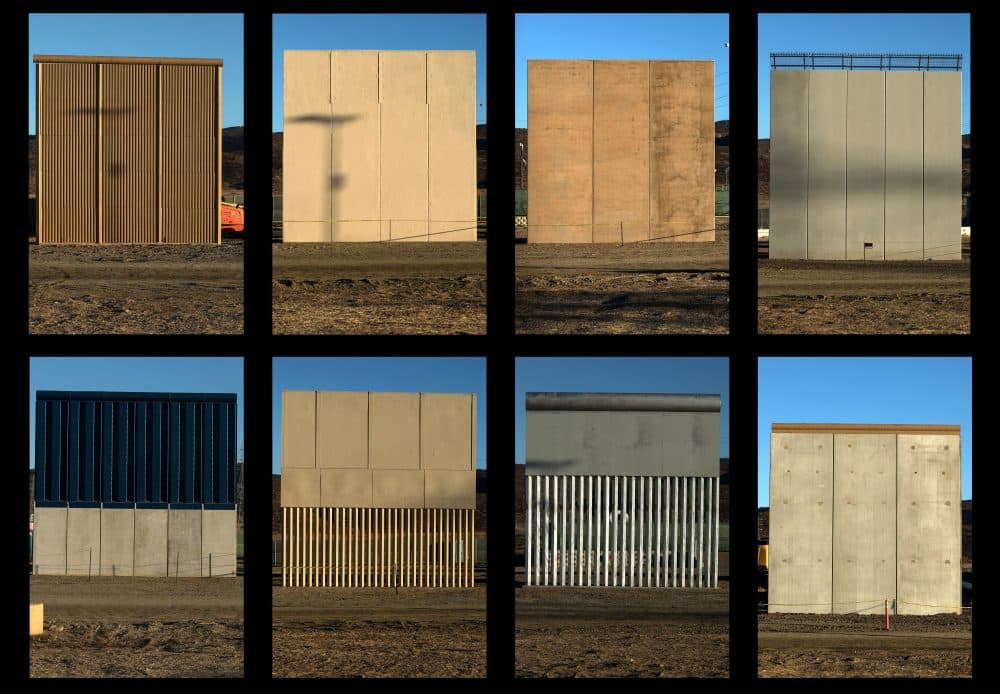 Trump Surveys Border Wall Prototypes In 1st Presidential