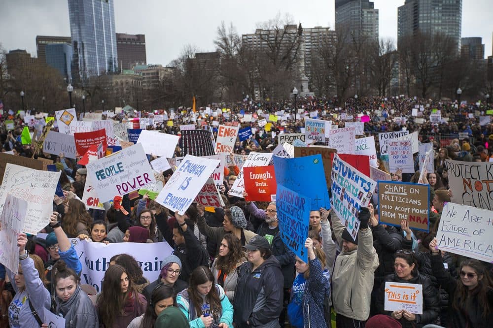 Tens Of Thousands Of Protesters Gather On Boston Common For 'March For