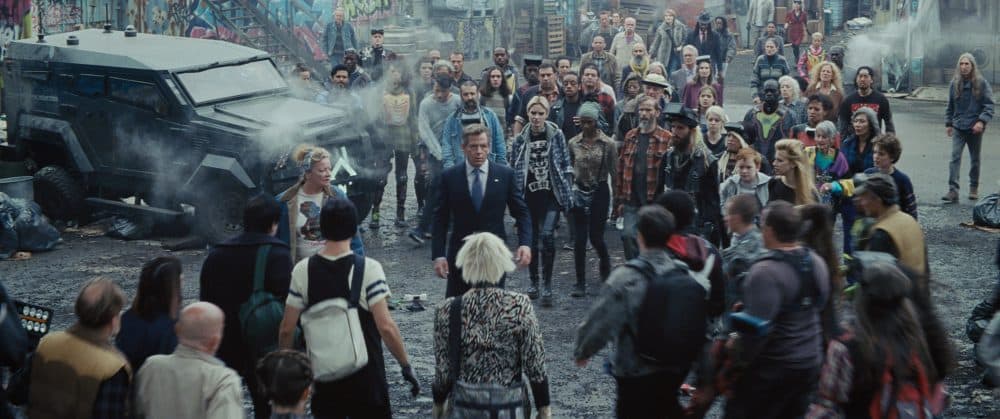 Ben Mendelsohn as Nolan Sorrento in "Ready Player One." (Courtesy Warner Bros.)