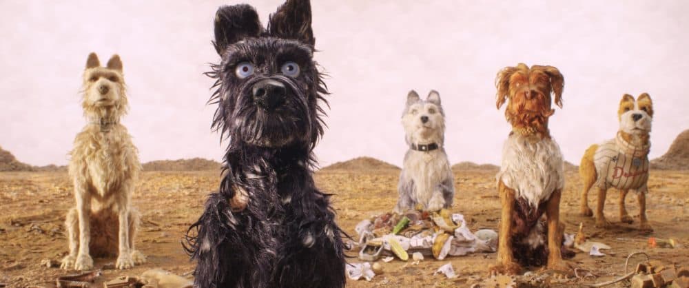 The canine crew of "Isle of Dogs." (Courtesy Fox Searchlight Pictures)