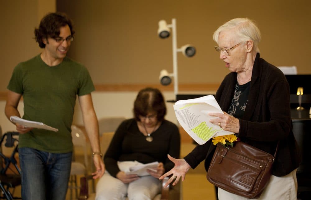 Charlotte Fairchild (Puck) and Mayleen Adams (a Fairy) rehearse a scene, in a still from "Still Dreaming." (Courtesy Genevieve Russell)