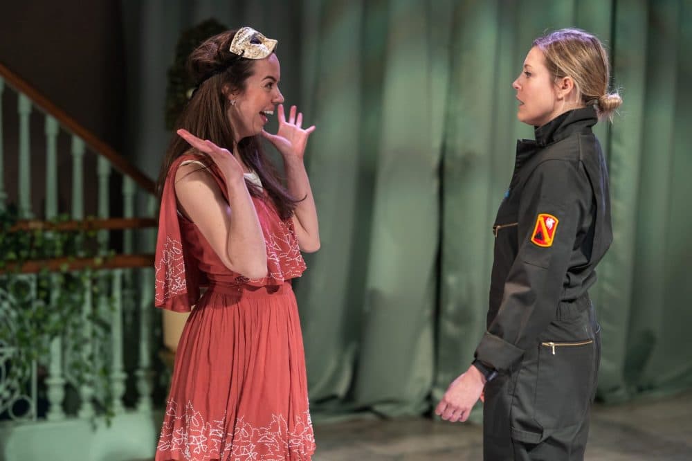 Lydia Barnett-Mulligan as Hero and Esme Allen as Claudio in ASP's "Much Ado About Nothing." (Courtesy Nile Scott Shots)
