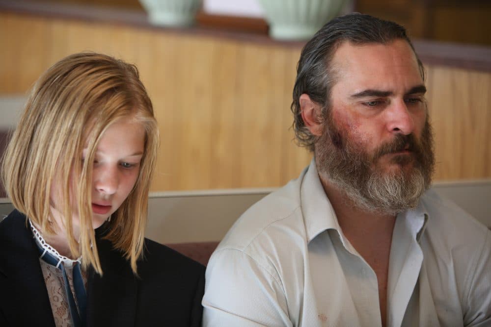 Joaquin Phoenix as Joe and Ekaterina Samsonov as Nina in "You Were Never Really Here." (Courtesy StudioCanal)