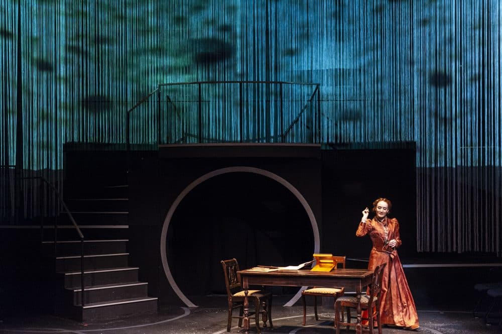 Sarah Oakes Muirhead as Henrietta Swan Leavitt in The Nora Theatre Company's production of "The Women Who Mapped the Stars." (Courtesy A.R. Sinclair Photography)