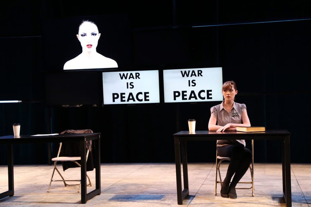 Production photograph of "1984" (Courtesy Boston Children's Theatre/David Costa)