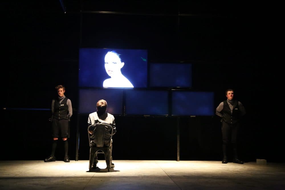 Production photograph of "1984" (Courtesy Boston Children's Theatre/David Costa)