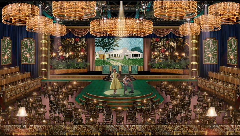 A rendering of the set for the BLO's production of "Trouble in Tahiti." (Courtesy BLO)