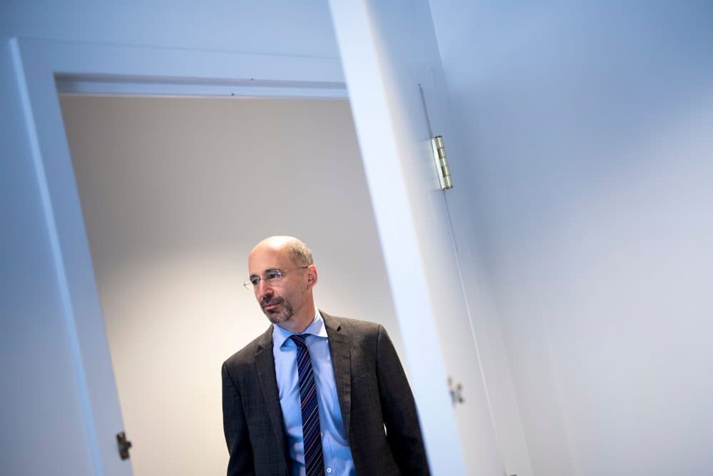Rob Malley, former U.S. negotiator during the Iran nuclear program negotiations and current CEO at the International Crisis Group, poses in his office May 7, 2018 in Washington, D.C. (Brendan Smialowski/AFP/Getty Images)