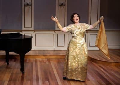Leigh Barrett in the Lyric Stage’s "Souvenir." (Courtesy Mark S. Howard)