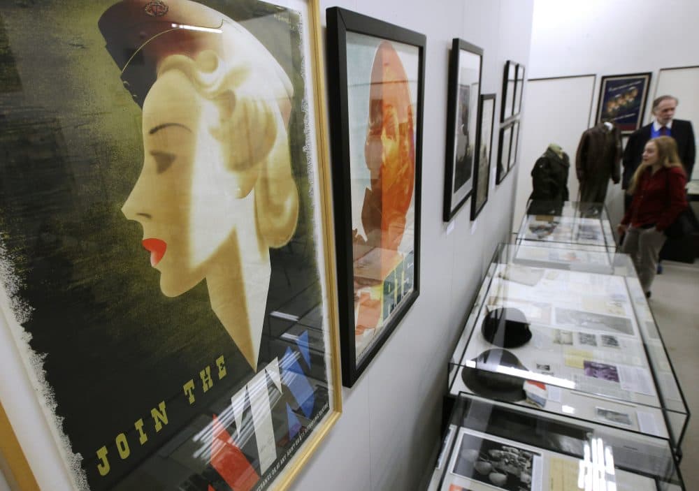 This British World War II recruitment poster encouraged women to join the Auxiliary Territorial Service. (Steven Senne/AP)