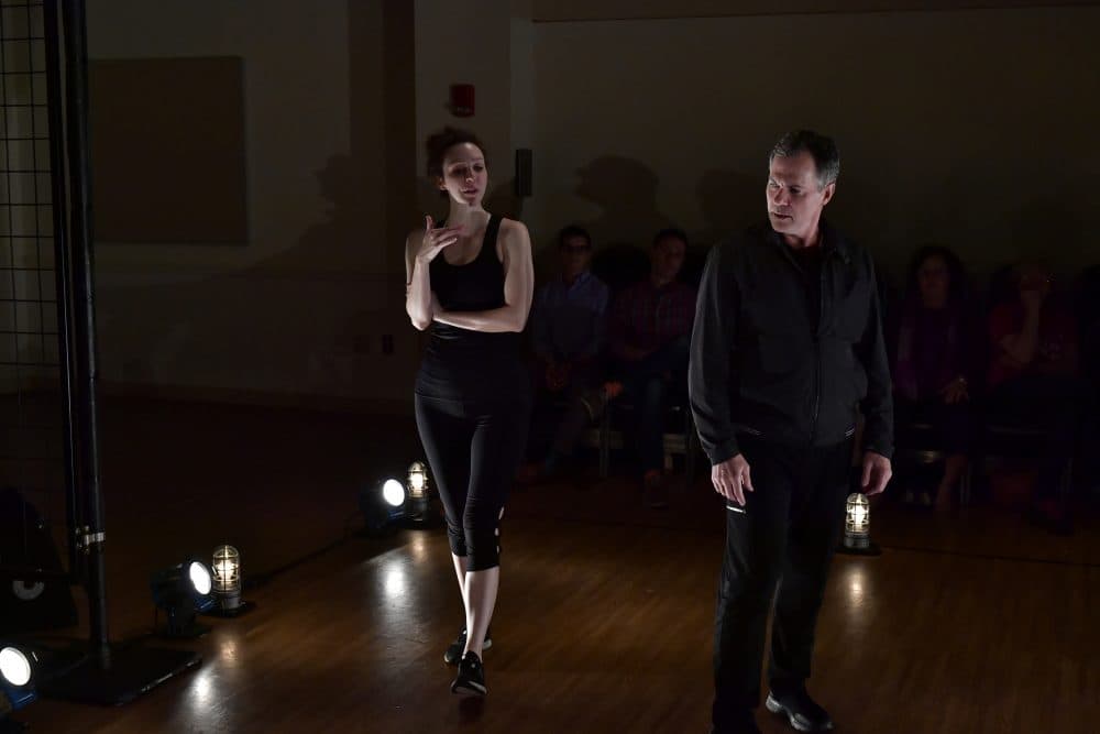Marianna Bassham as Dana and Craig Mathers as Ethan in "The Last Act." (Courtesy Paul Marotta/Israeli Stage)