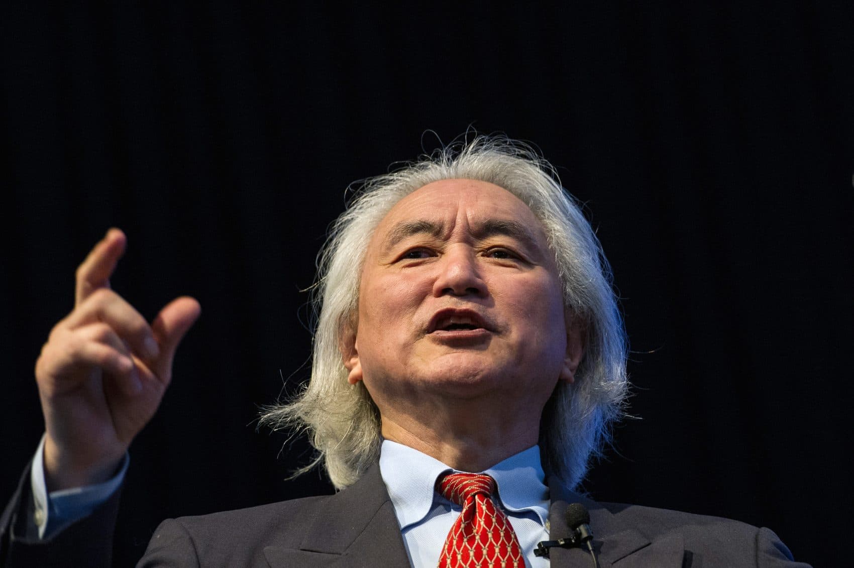 Michio Kaku, a theoretical physicist and the co-founder of string field theory, gives a lecture in 2012. (Yasuyoshi Chiba/AFP/Getty Images)