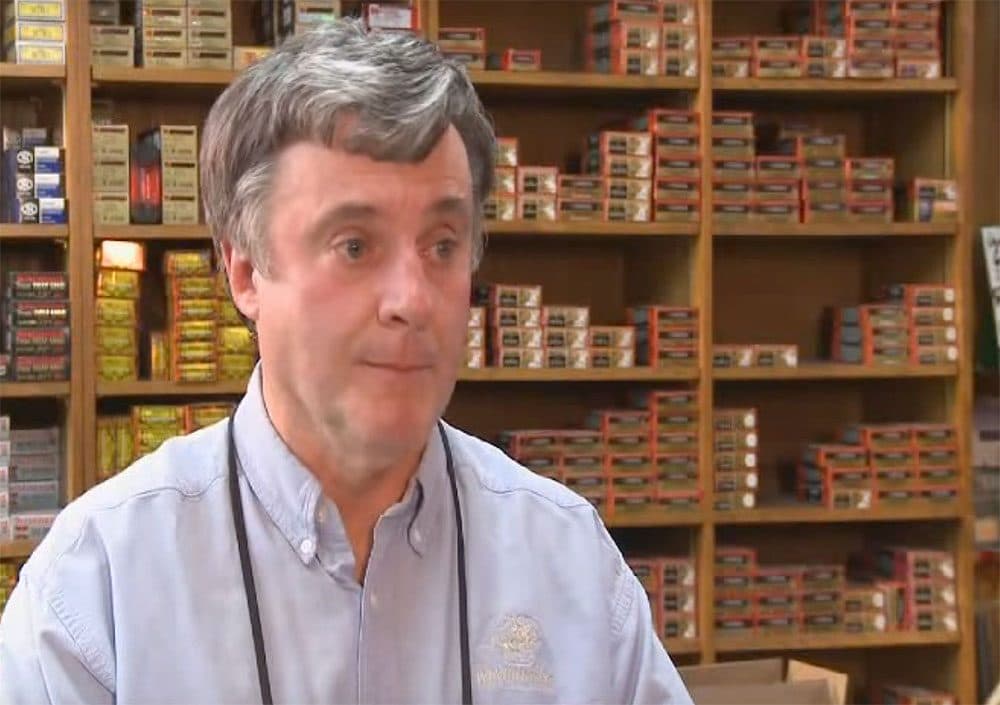 Ralph Demicco, former owner of Riley's Gun Shop in Hooksett, is seen in a screengrab from a 2011 video about suicide prevention efforts. (Courtesy NAMI NH)