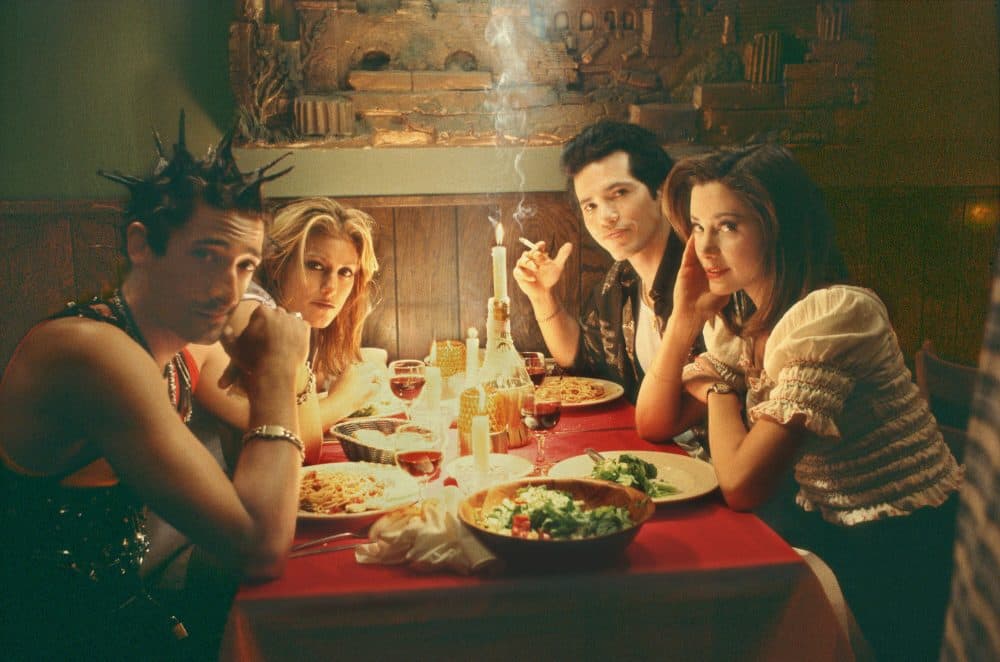 Adrien Brody, Jennifer Esposito, John Leguizamo and Mira Sorvino in "Summer of Sam." (Courtesy Buena Vista Pictures)