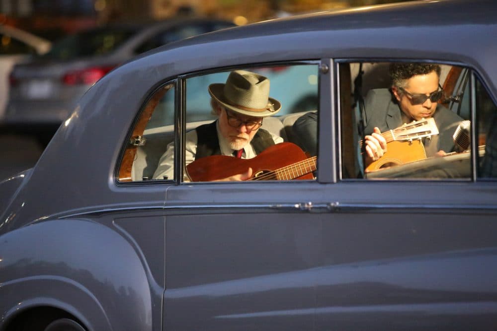 Mike Coykendall and M. Ward in "The King." (Courtesy Oscilloscope Laboratories)