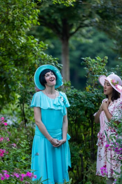 Aimee Doherty as Rosalind and Zoë Laiz as her cousin Celia in "As You Like It" at Shakespeare & Company. (Courtesy Nile Scott Studios)