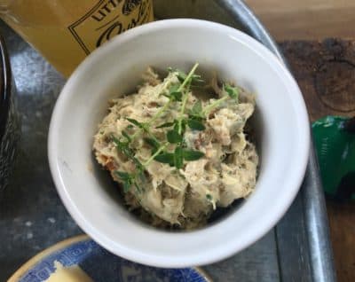 Smoked bluefish pâté from the Boston Smoked Fish Company. (Andrea Shea/WBUR)
