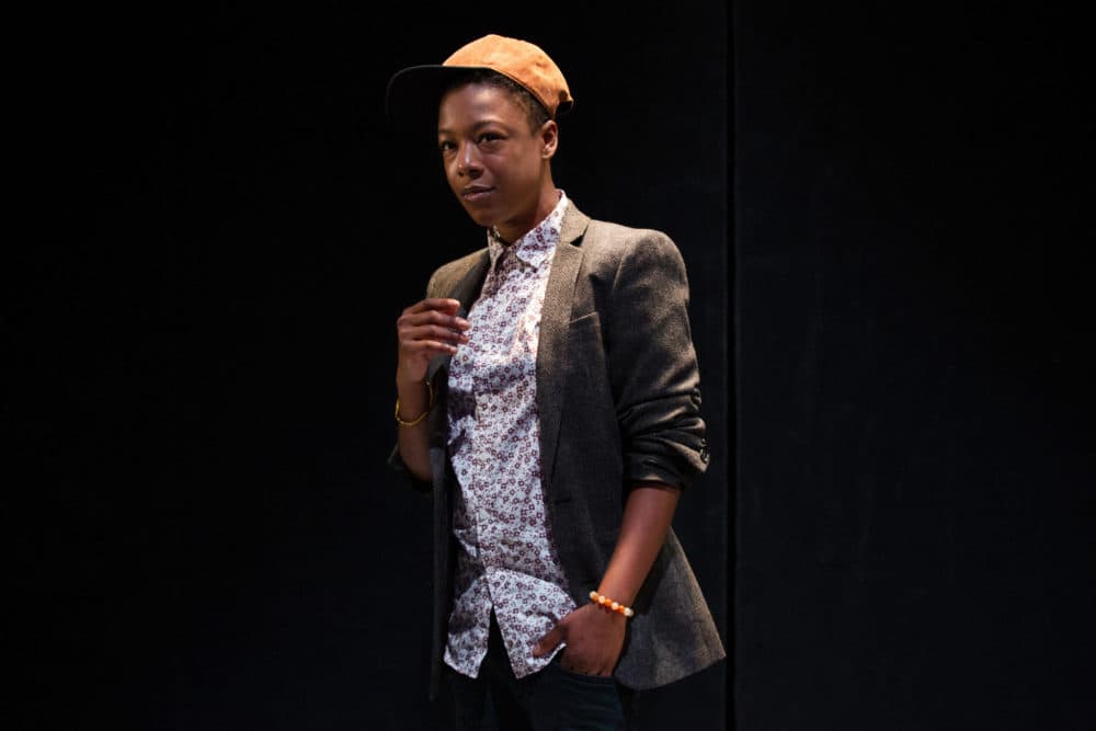 Samira Wiley as activiist Pretty Mbane in "Dangerous House" at Williamstown Theatre Festival. (Courtesy Sarah Sutton/WTF)