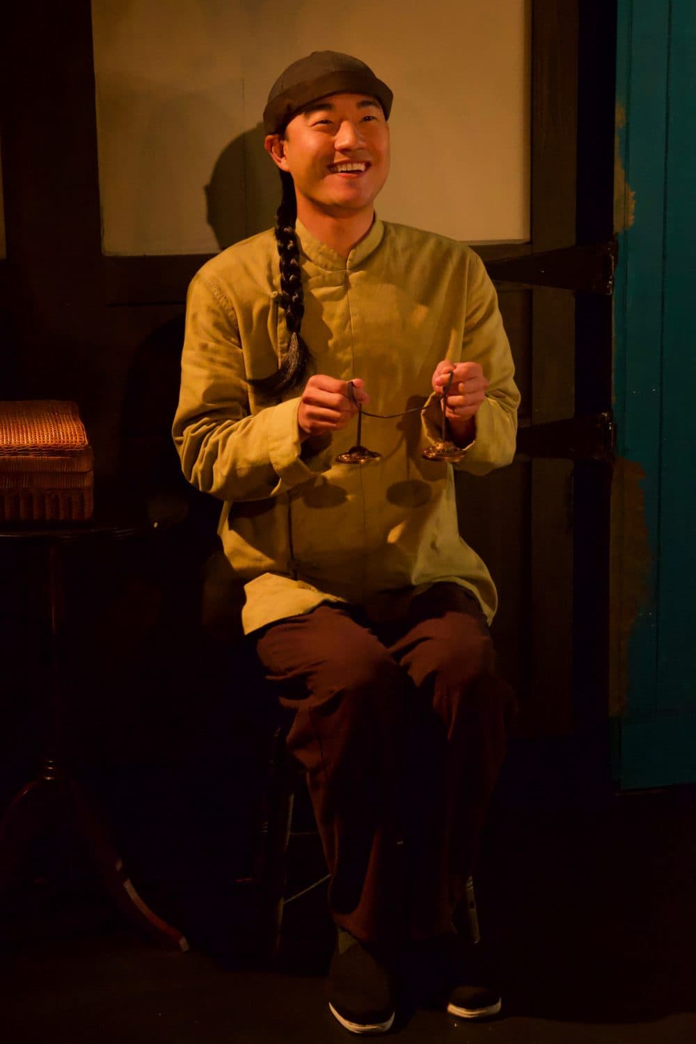 Daniel K. Isaac in "The Chinese Lady" at the Barrington Stage Company in Pittsfield, Mass. (Courtesy Eloy Garcia)