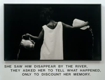 Lorna Simpson's "Waterbearer," created in 1986. (Courtesy of the artist)