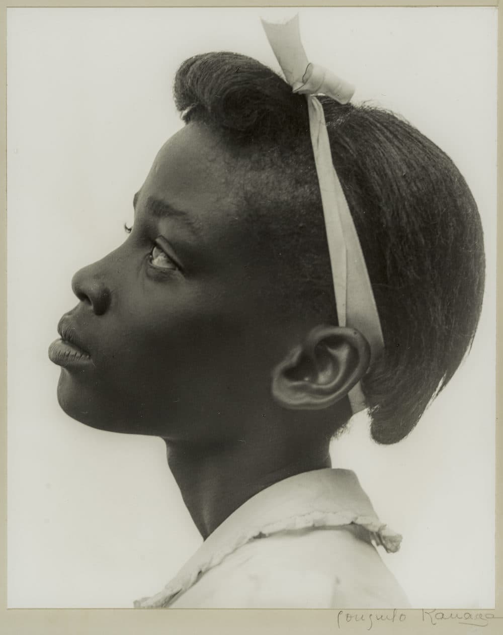 Consuelo Kanaga's "Young Girl in Profile, taken in 1948. (Courtesy The Howard Greenberg Collection, MFA Boston)