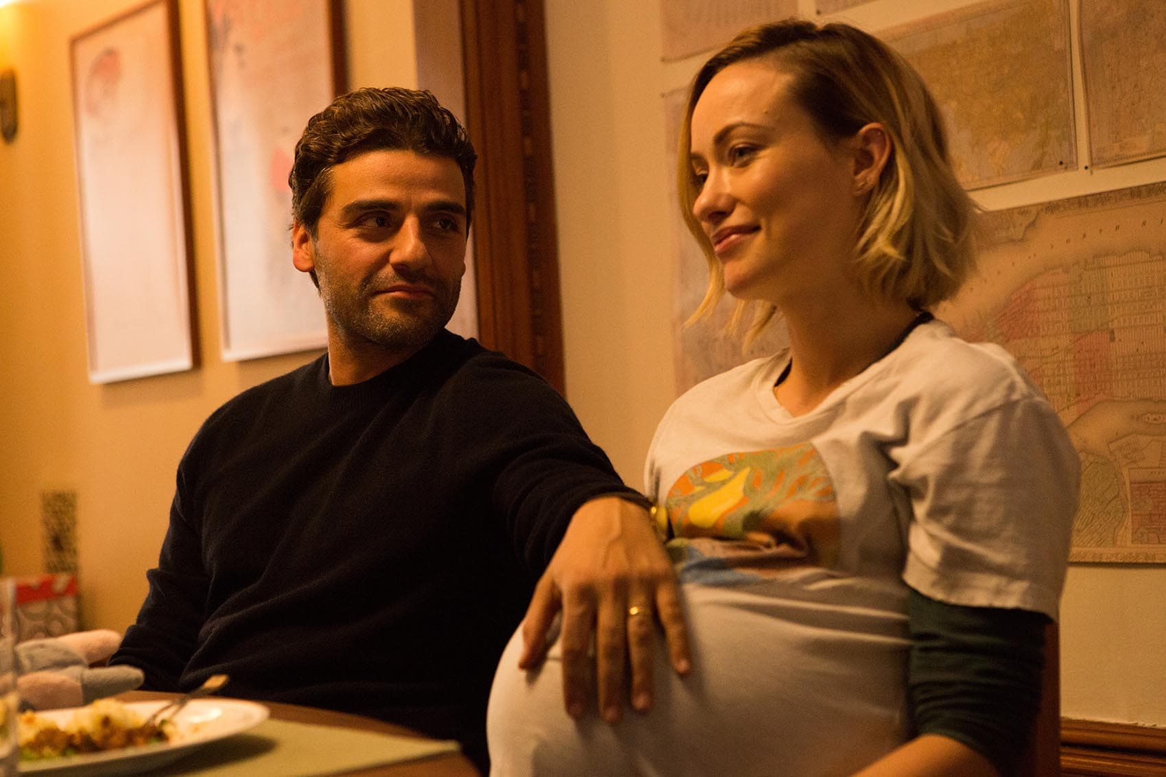 Oscar Isaac, as Will, and Olivia Wilde, as Abby, in a still from &quot;Life Itself.&quot; (Courtesy Jon Pack)