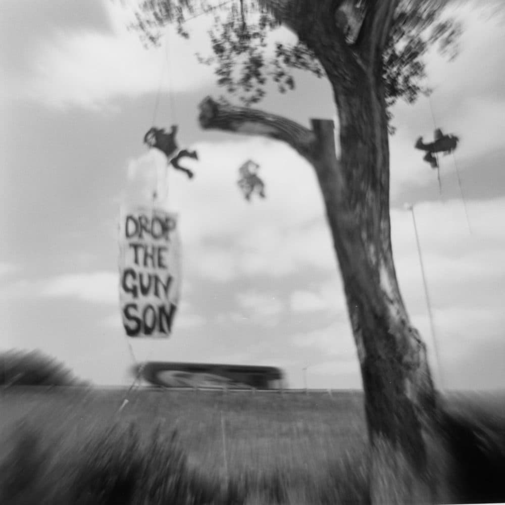 C. B. Adams' "Hanging Tree: Gun Play" was chosen for this year's Toy Camera Festival. (Courtesy of the artist)