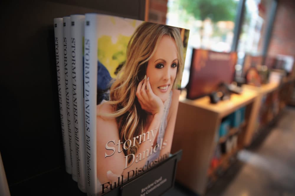 Stormy Daniels' memoir "Full Disclosure" for sale at an Amazon Books store on Oct. 2, 2018 in Chicago. (Scott Olson/Getty Images)