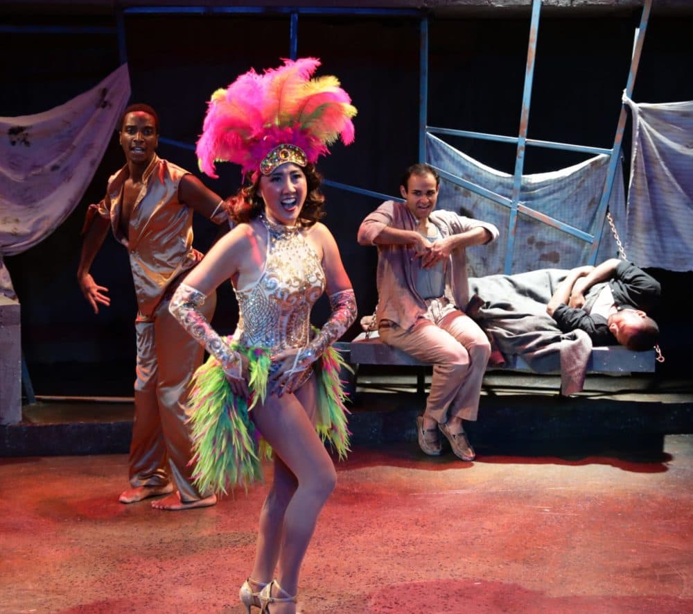 Lance-Patrick Strickland, Lisa Yuen, Eddy Cavazos and Taavon Gamble in "Kiss of the Spider Woman". (Courtesy Mark S. Howard)