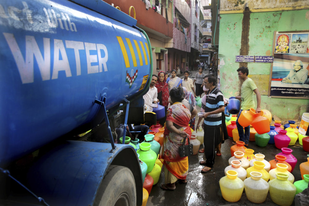 Nearly 11 Million People In The Indian City Of Chennai Are Almost Out Of Water - WBUR