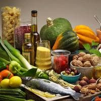 A new study confirms that the so-called Mediterranean Diet - a diet rich in olive oil, legumes, nuts, fish, fresh fruits and vegetables and wine - sharply reduces risk of heart attack, stroke and death from heart disease. (California Walnut Commission/AP)