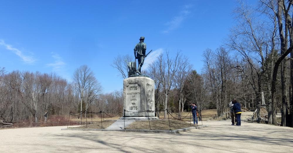 The Minute Man statue at Minute Man National Park in Concord, Mass. (Bruce Gellerman/WBUR)