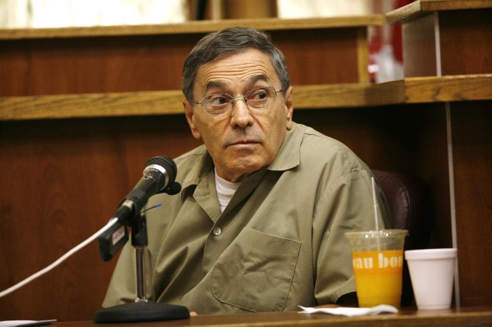 Stephen "The Rifleman" Flemmi, a jailed Boston mob leader, testifies Sept. 22, 2008 in a Miami courtroom in the murder trial of former FBI agent John Connolly. (J. Pat Carter/AP)