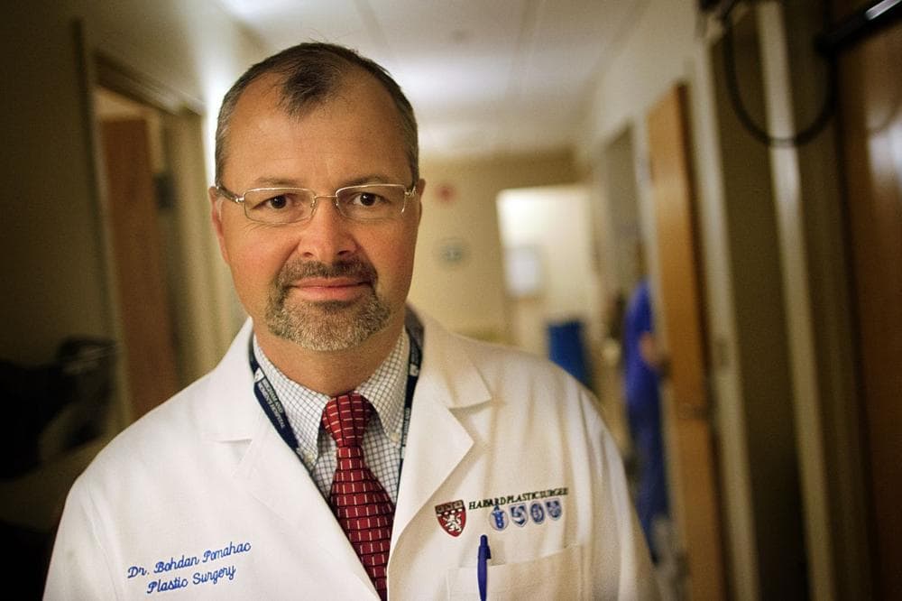 Dr. Bohdan Pomahac, of Boston's Brigham and Women’s Hospital (Jesse Costa/WBUR)