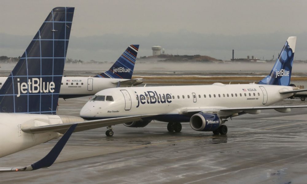 JetBlue planes at Logan Airport (Charles Krupa/AP)